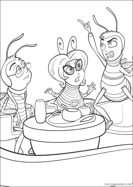 Bee Movie Coloring Pages Printable Coloring4free