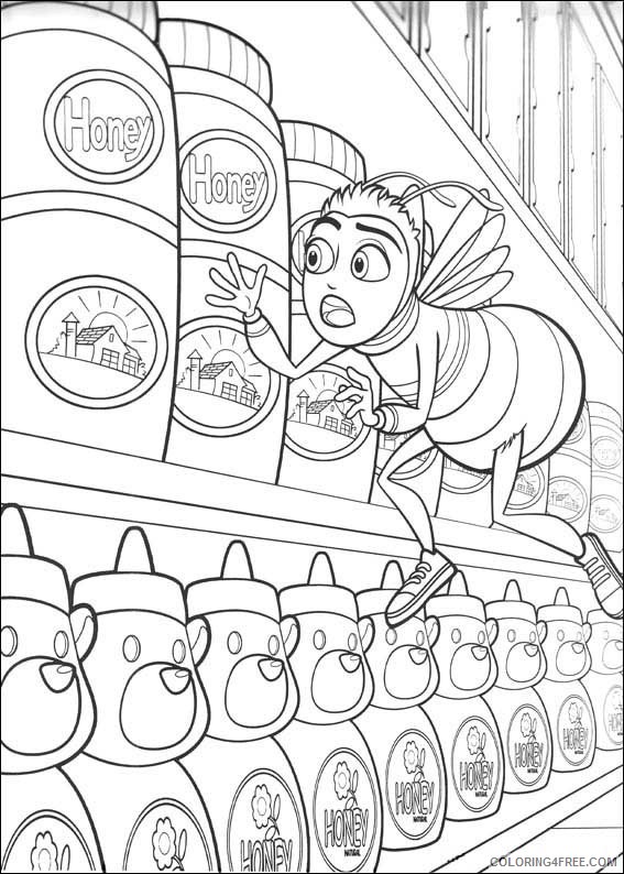 Bee Movie Coloring Pages Printable Coloring4free