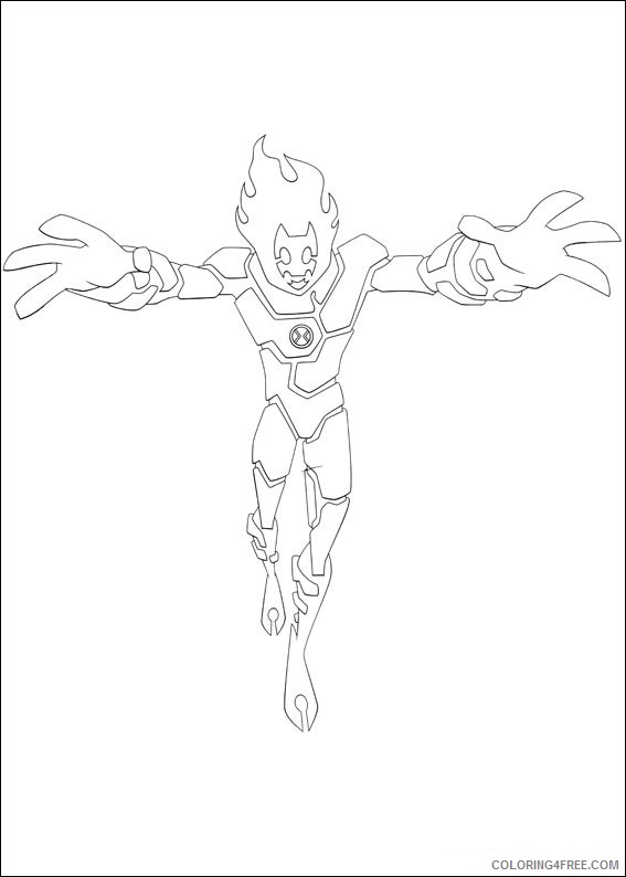 Ben 10 Coloring Pages Printable Coloring4free