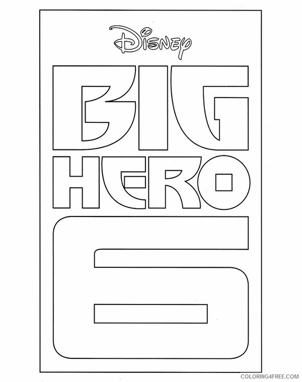 Big Hero 6 Coloring Pages Printable Coloring4free