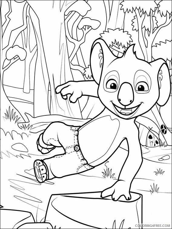 Blinky Bill Coloring Pages Printable Coloring4free