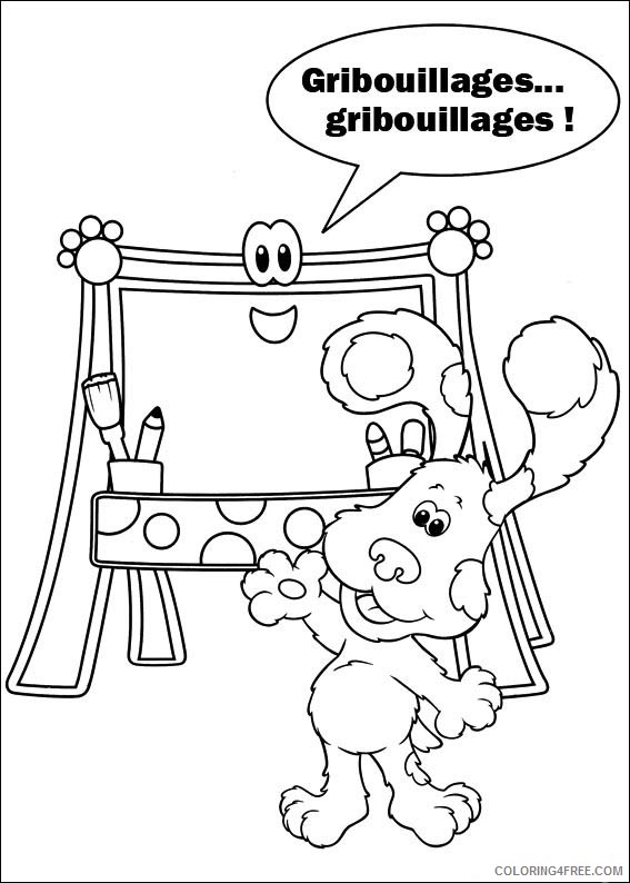 Blues Clues Coloring Pages Printable Coloring4free