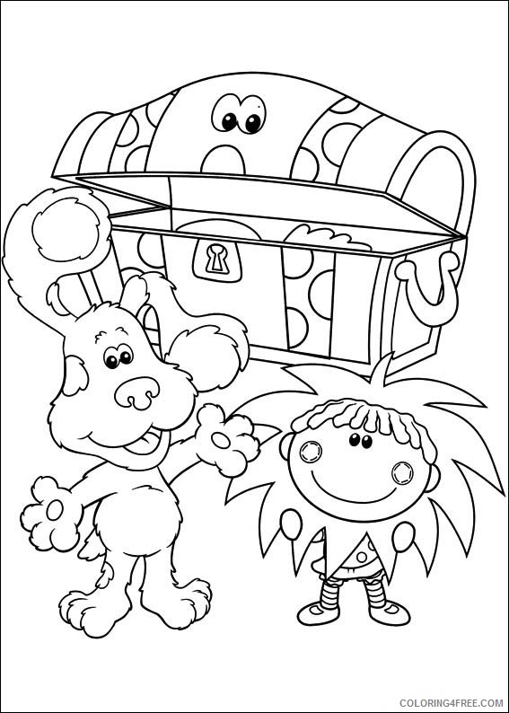Blues Clues Coloring Pages Printable Coloring4free