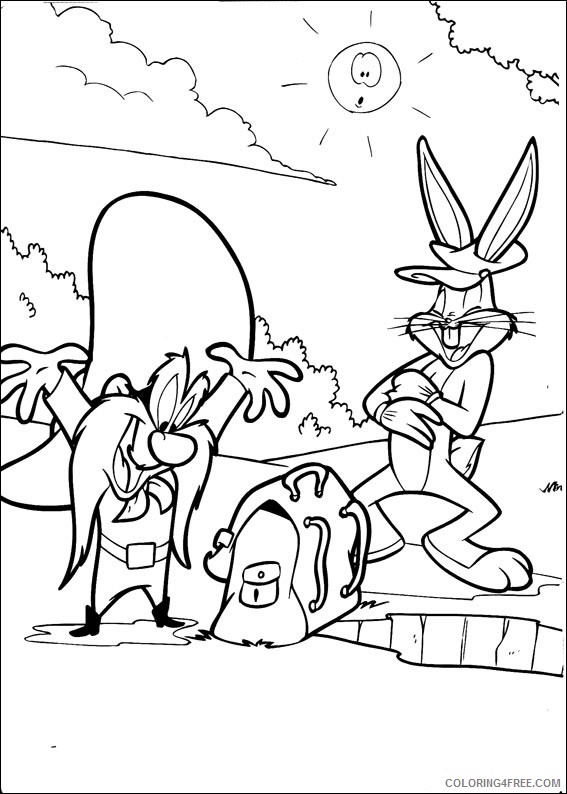 Bugs Bunny Coloring Pages Printable Coloring4free