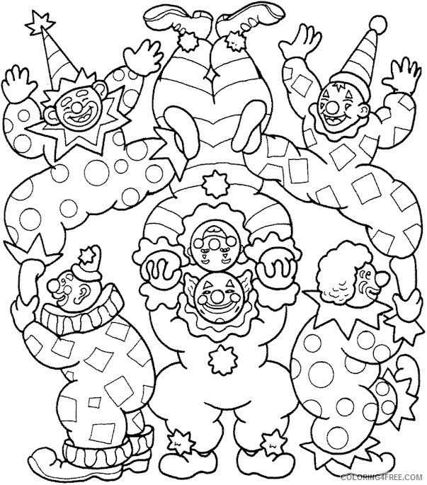 Circus Coloring Pages Printable Coloring4free
