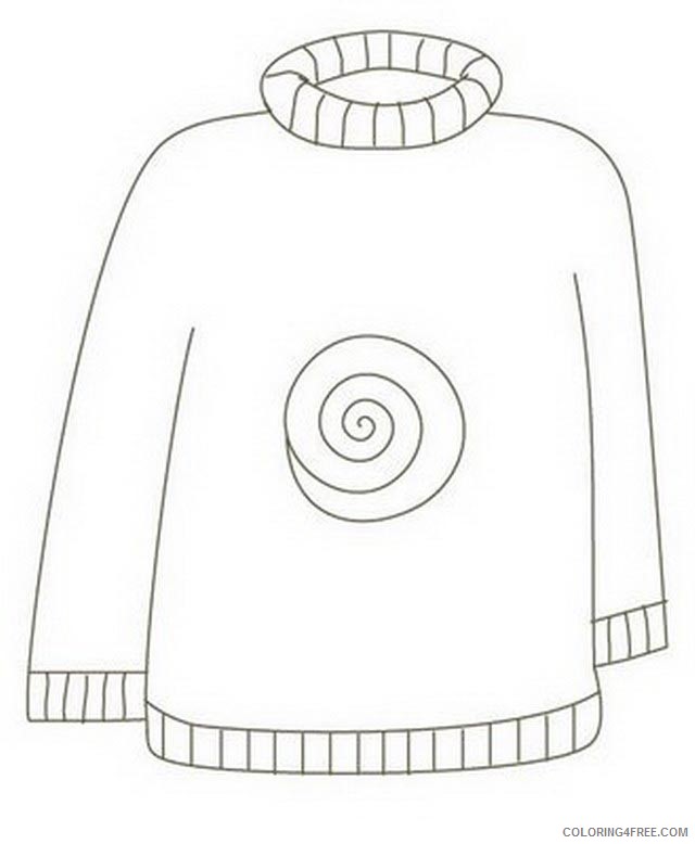 Clothing Coloring Pages Printable Coloring4free