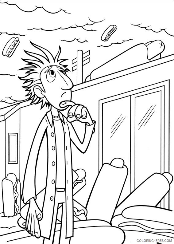 Cloudy with a Chance of Meatballs Coloring Pages Printable Coloring4free