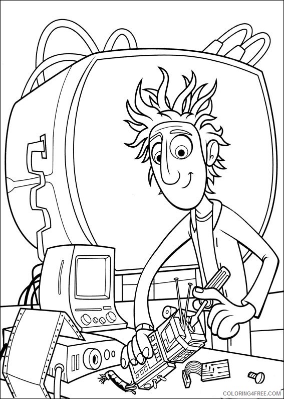 Cloudy with a Chance of Meatballs Coloring Pages Printable Coloring4free