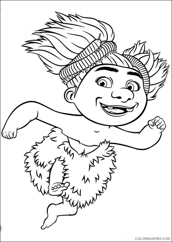 Croods Coloring Pages Printable Coloring4free