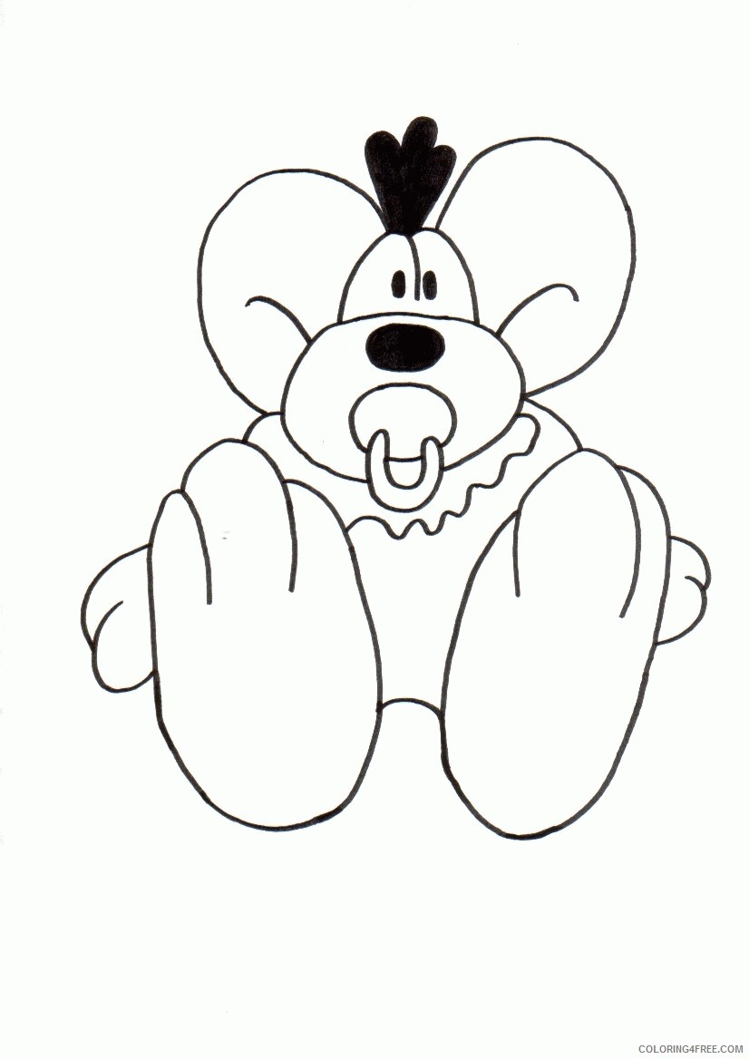 Diddl Coloring Pages Printable Coloring4free