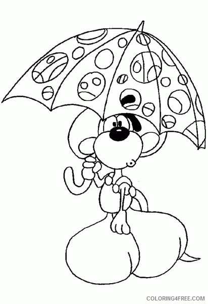 Diddl Coloring Pages Printable Coloring4free