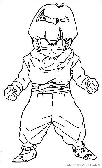 Dragon Ball Z Coloring Pages Printable Coloring4free