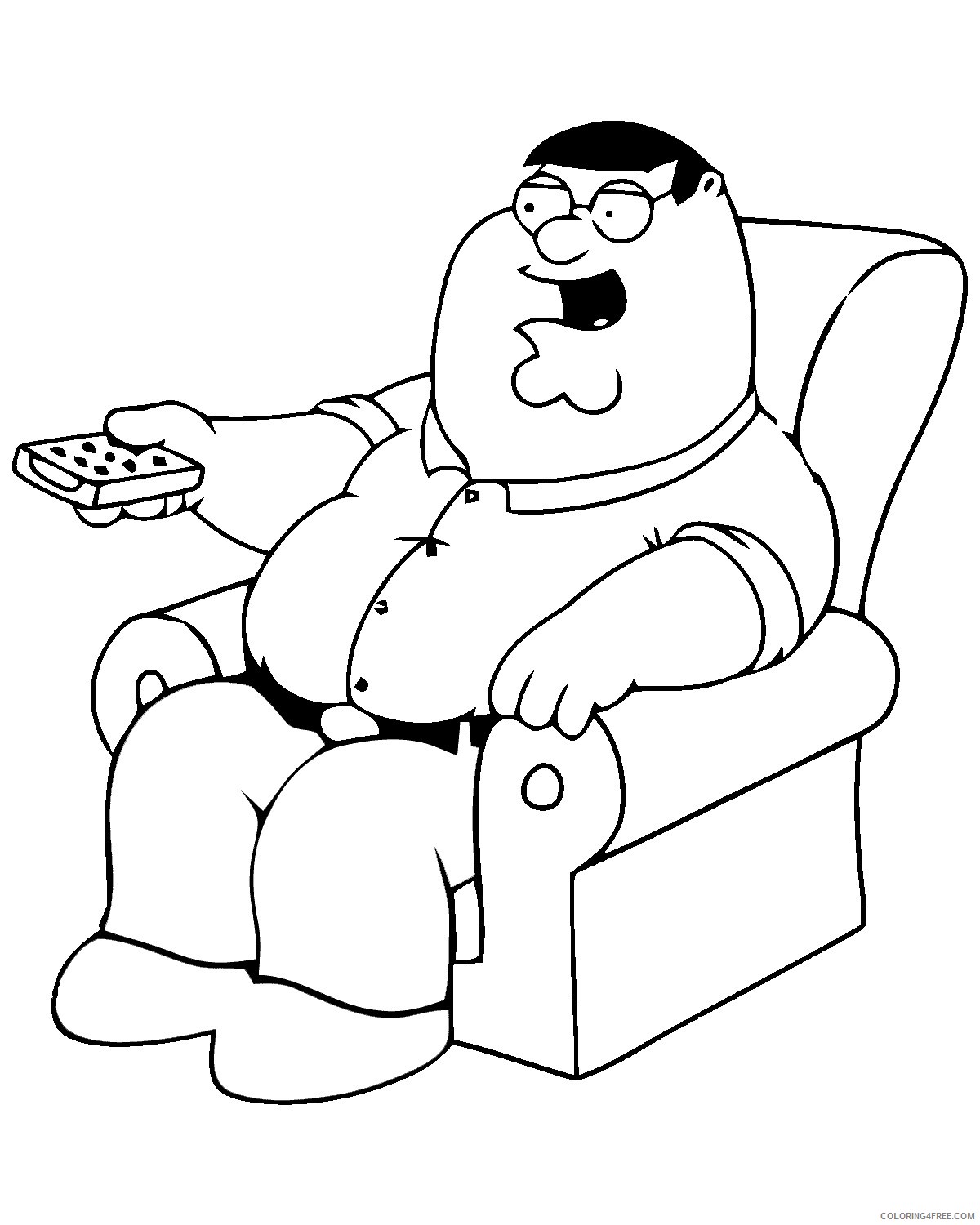 Family Guy Coloring Pages Printable Coloring4free