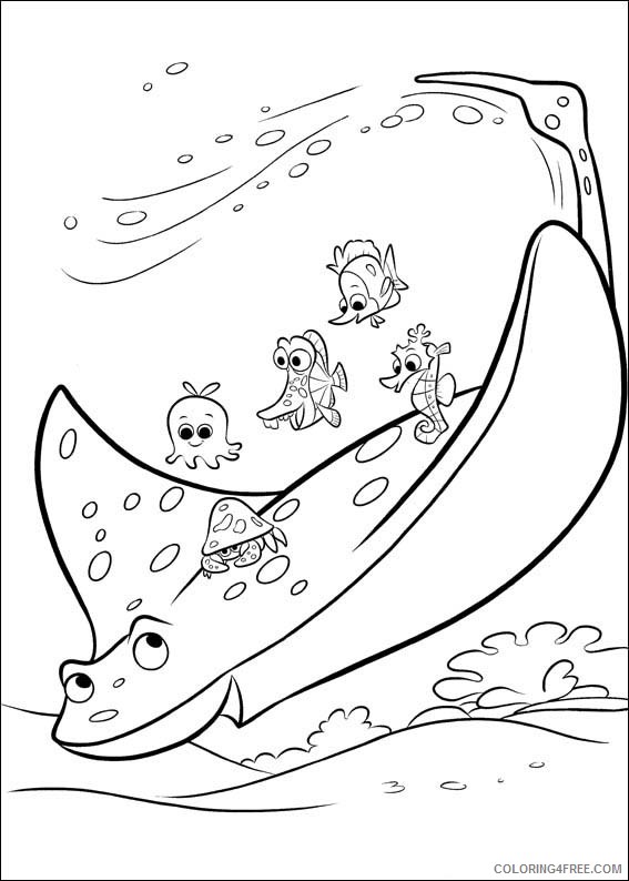 Finding Dory Coloring Pages Printable Coloring4free