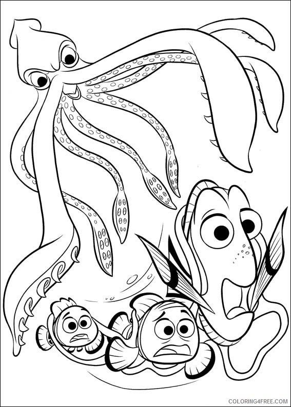 Finding Dory Coloring Pages Printable Coloring4free