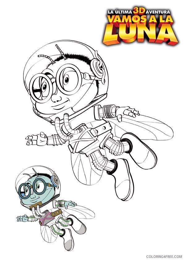 Fly Me to the Moon Coloring Pages Printable Coloring4free