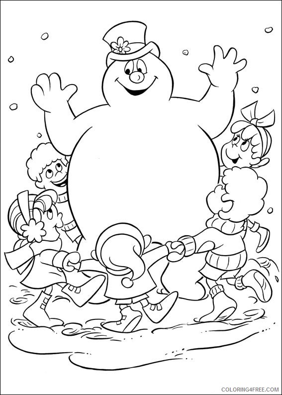 Frosty the Snowman Printable Coloring4free