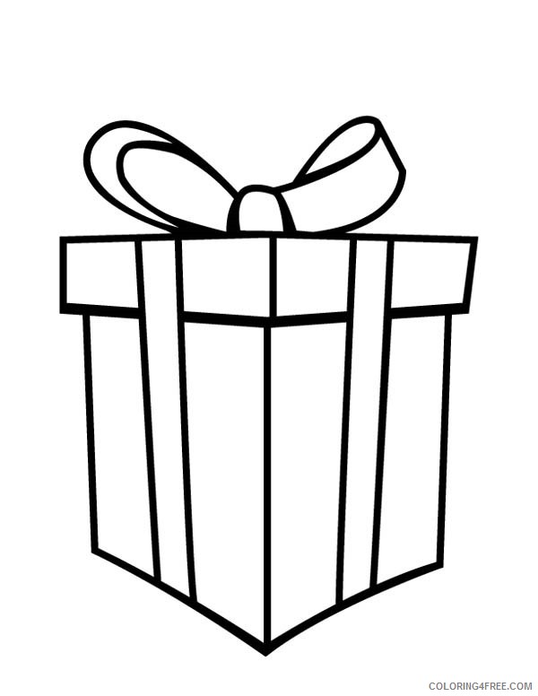 Gifts Coloring Pages Printable Coloring4free
