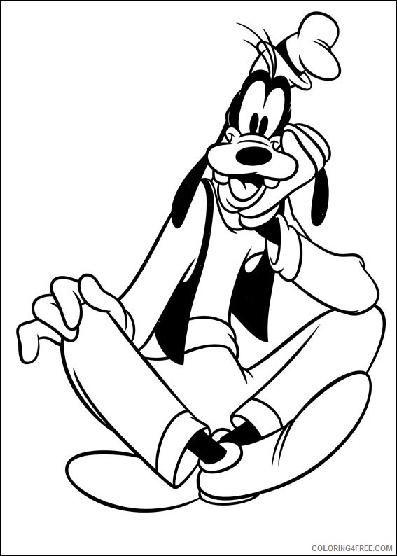 Goofy Coloring Pages Printable Coloring4free