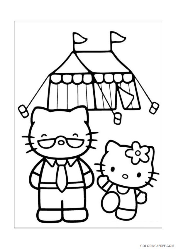 Hello Kitty Coloring Pages Printable Coloring4free