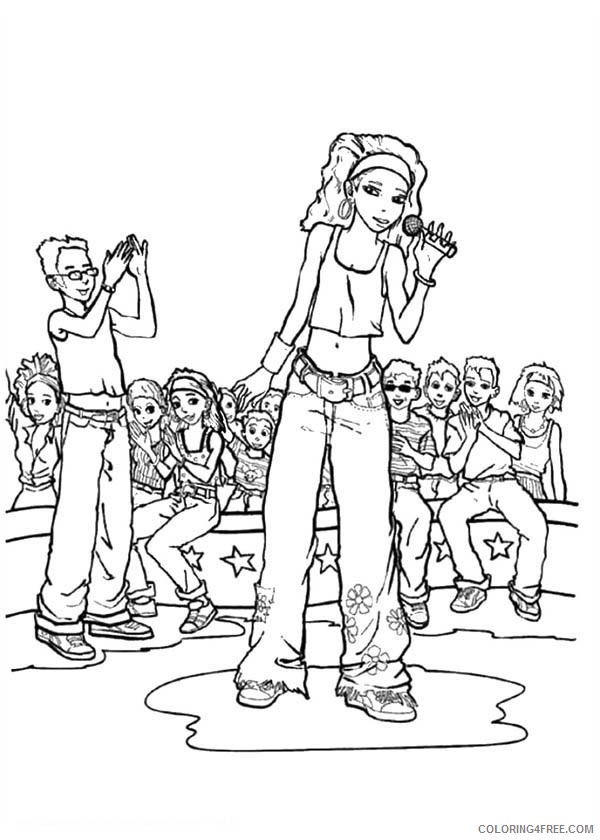 High School Musical Coloring Pages Printable Coloring4free
