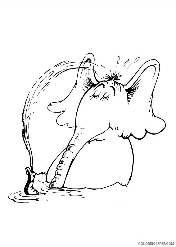 Horton Hears a Who Coloring Pages Printable Coloring4free