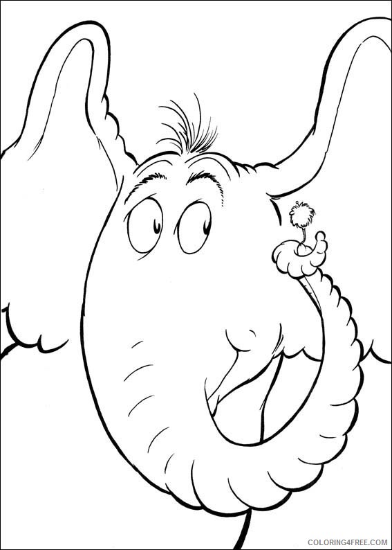 Horton Hears a Who Coloring Pages Printable Coloring4free