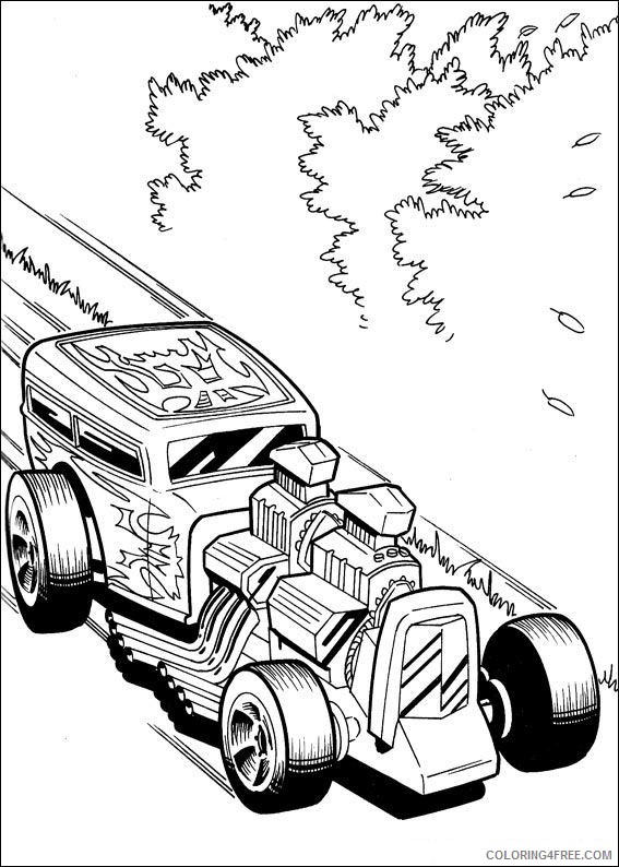Hot Wheels Coloring Pages Printable Coloring4free