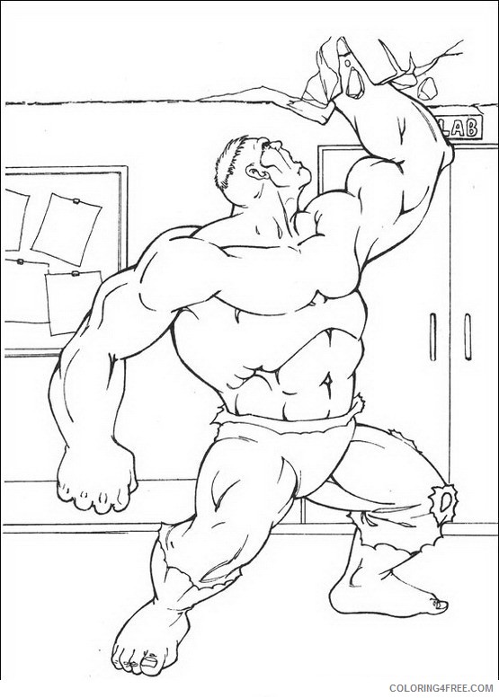 Hulk Coloring Pages Printable Coloring4free