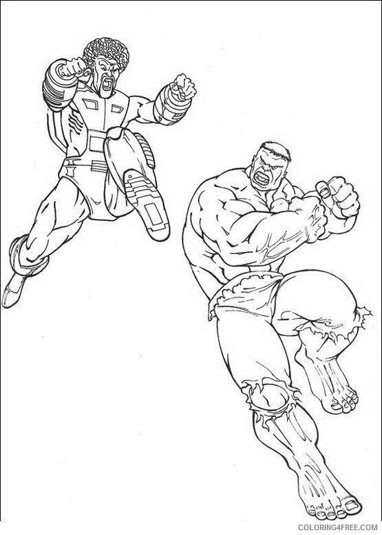 Hulk Coloring Pages Printable Coloring4free
