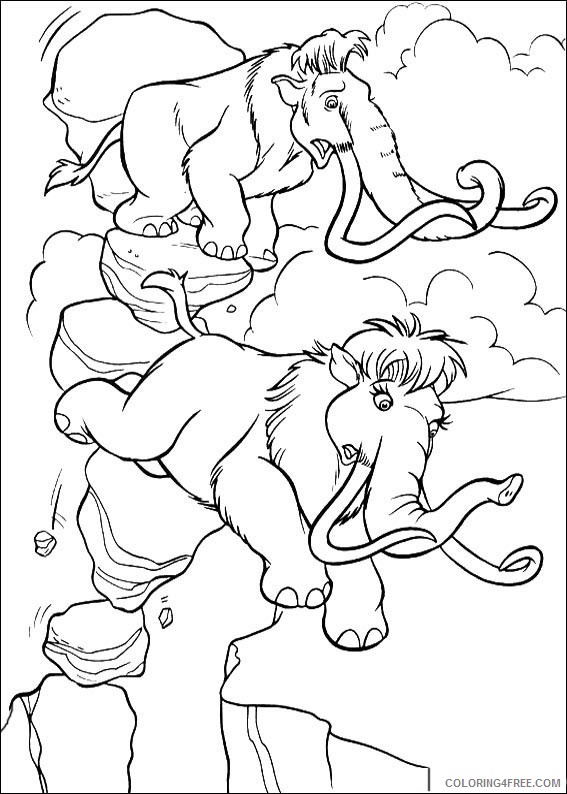 Ice Age Coloring Pages Printable Coloring4free