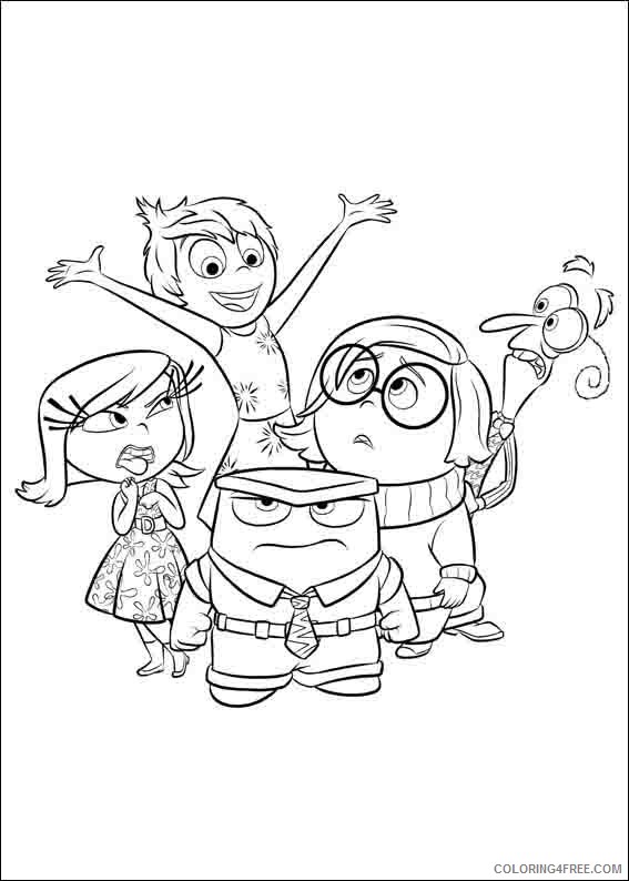 Inside Out Coloring Pages Printable Coloring4free