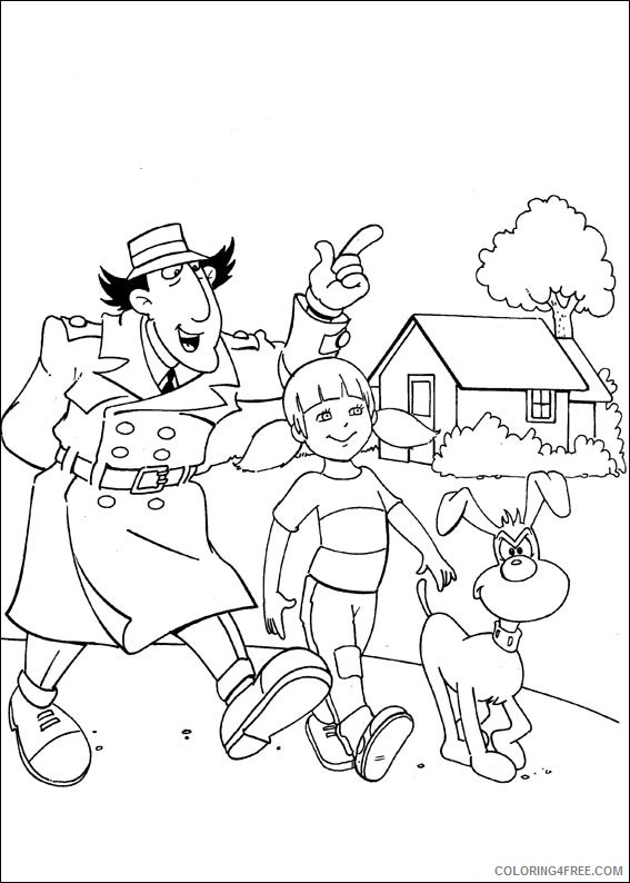 Inspector Gadget Coloring Pages Printable Coloring4free