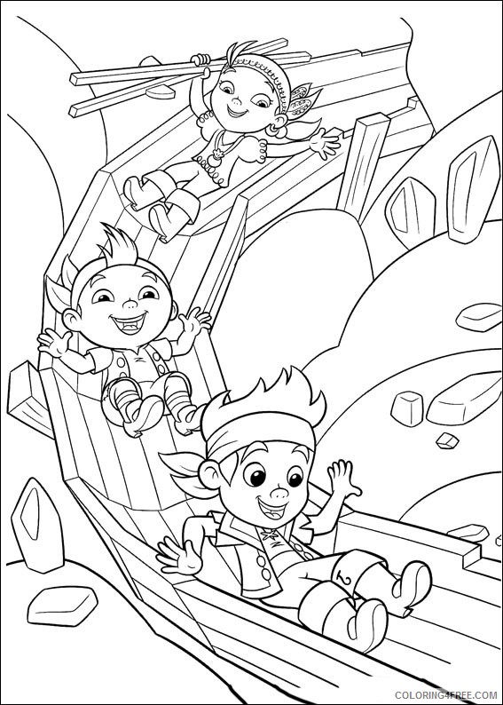 Jake and the Never Land Pirates Coloring Pages Printable Coloring4free