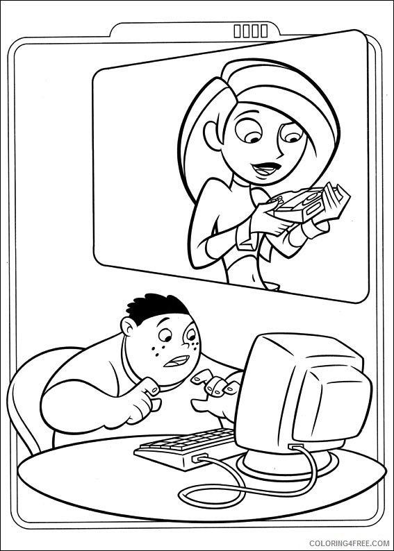 Kim Possible Coloring Pages Printable Coloring4free