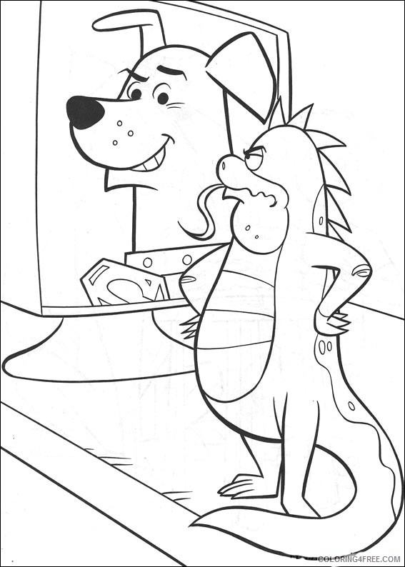 Krypto the Superdog Coloring Pages Printable Coloring4free