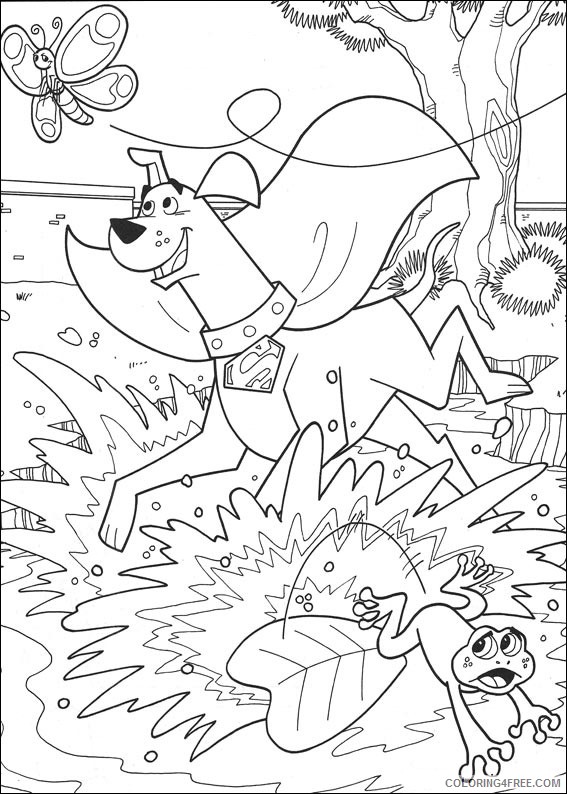 Krypto the Superdog Coloring Pages Printable Coloring4free