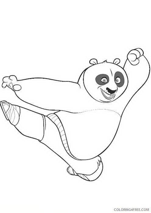 Kung Fu Panda Coloring Pages Printable Coloring4free