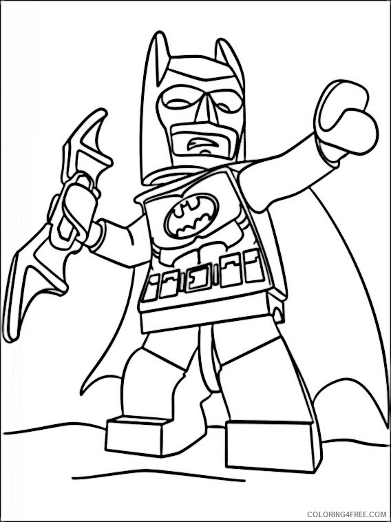 Lego Batman Coloring Pages Printable Coloring4free