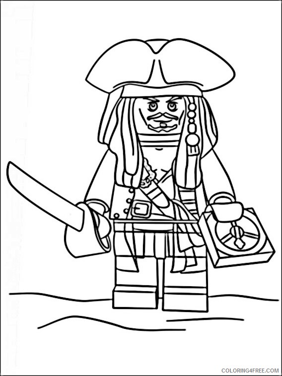 Lego Pirates of the Caribbean Coloring Pages Printable Coloring4free