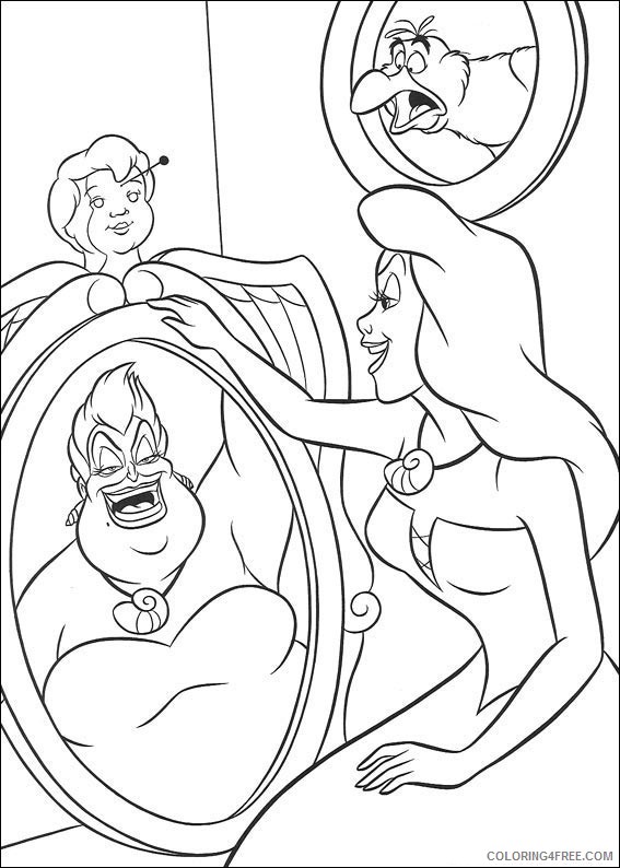 Little Mermaid Coloring Pages Printable Coloring4free