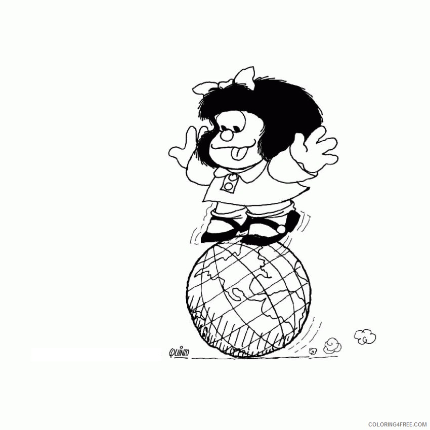 Mafalda Coloring Pages Printable Coloring4free