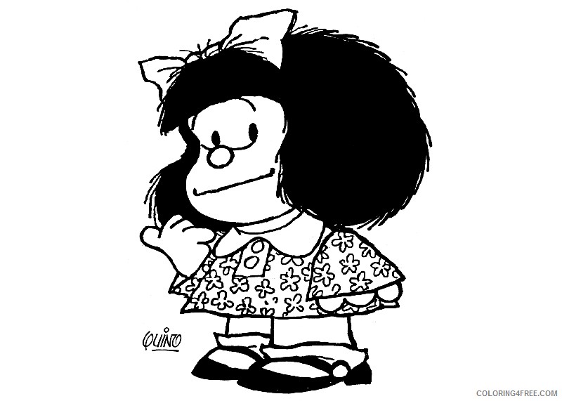 Mafalda Coloring Pages Printable Coloring4free