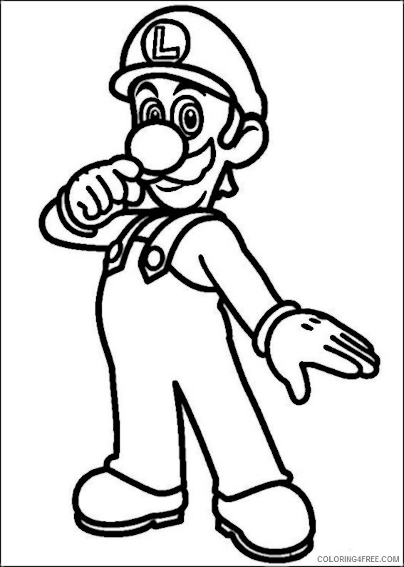 Mario Coloring Pages Printable Coloring4free