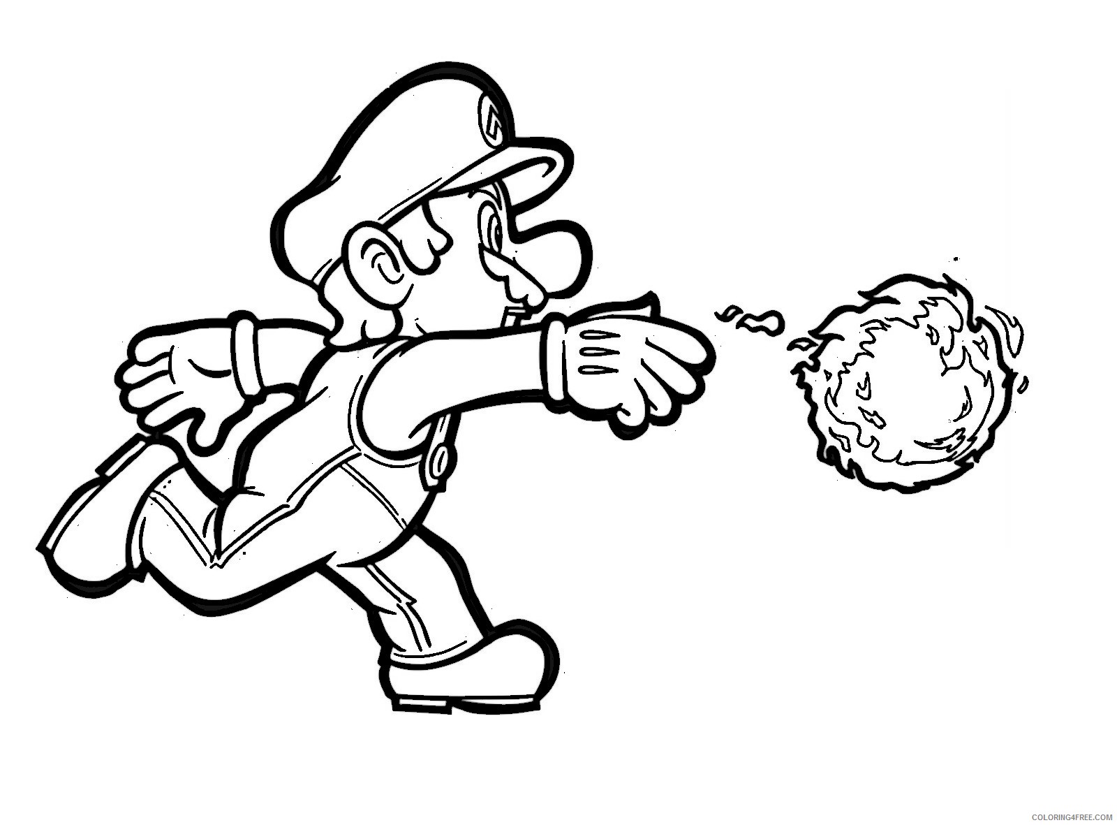 Mario Coloring Pages Printable Coloring4free