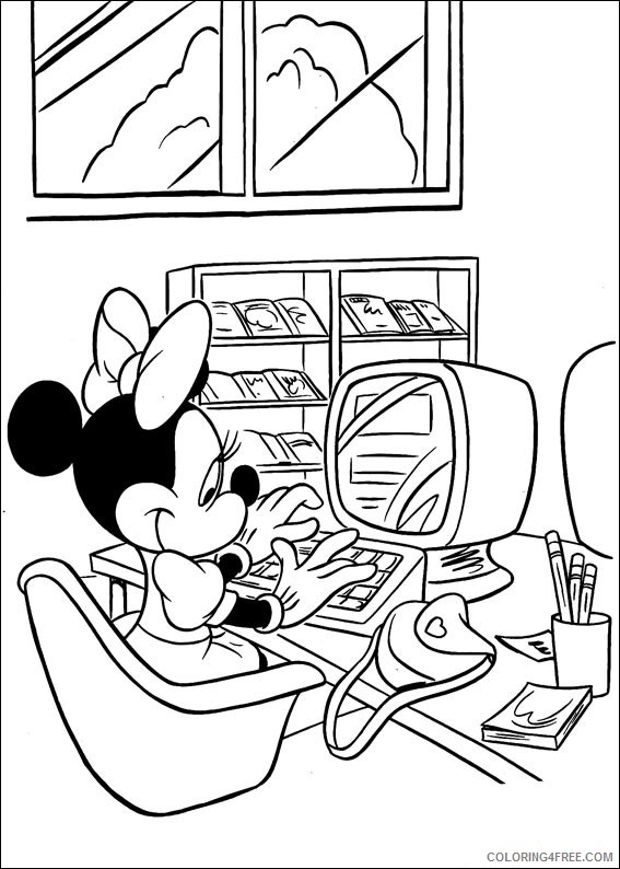 Minnie Mouse Coloring Pages Printable Coloring4free