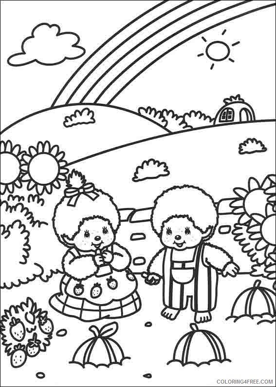 Monchhichis Coloring Pages Printable Coloring4free
