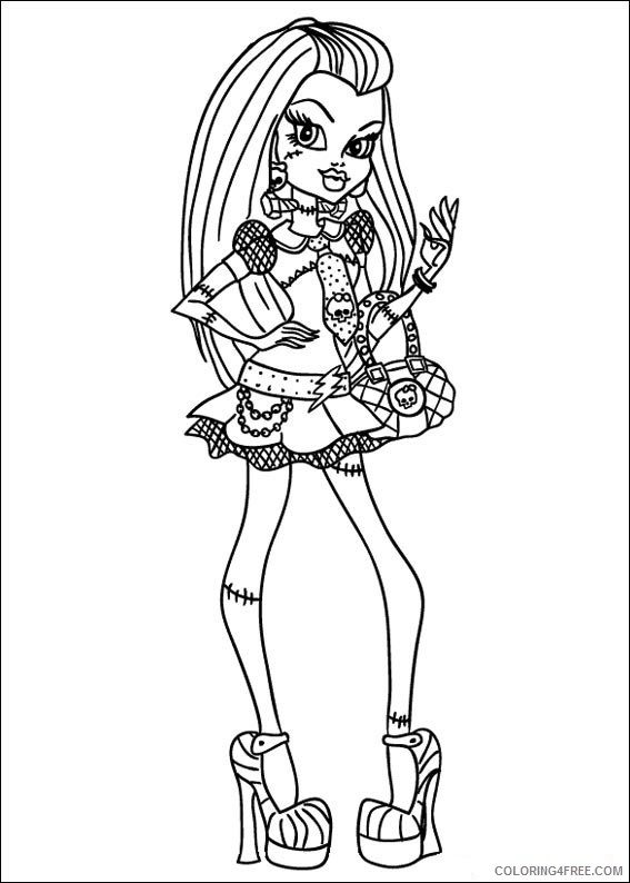 Monster High Coloring Pages Printable Coloring4free