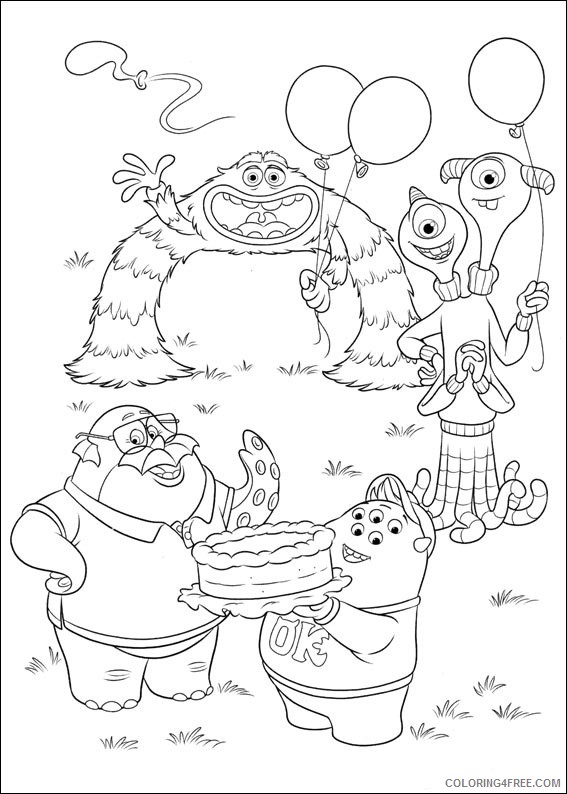 Monsters Inc Coloring Pages Printable Coloring4free