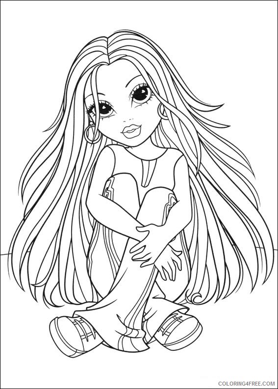 Moxie Girlz Coloring Pages Printable Coloring4free
